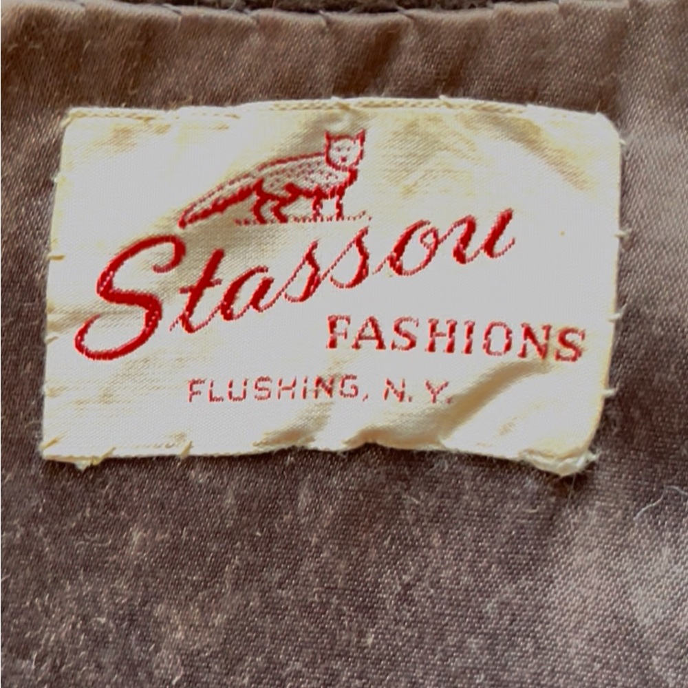 Brown suede and Cream Fur Coat - Picture 6 of 10